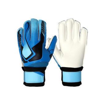 Custom Brand Football Goalkeeper Gloves Full Finger PU Silicone Printed Non-Slip Breathable Adjustable Wrist <b>Strap</b> Hook Loop - Product Image 1