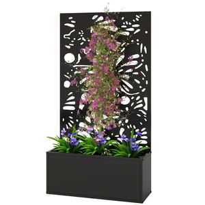 Pot de fleurs mural pour jardin et support de jardinière, bac de plantation pour décoration extérieure - Product Image 5