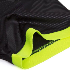 Ensemble de maillots de football pour hommes, imprimé géométrique noir, manches courtes, col en V, évacuation de l'humidité, respirant, séchage rapide, uniforme sportif - Product Image 5