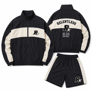 Ensembles coupe-vent pour femmes avec logo personnalisé brodé, design imprimé devant et derrière, qualité supérieure, séchage rapide, poches zippées, livraison rapide - Product Image 4