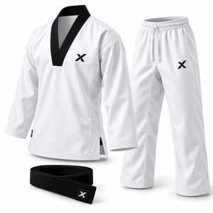 Men's Taekwondo Uniforms & Apparel | White With Multi Color <b>Belts</b> | Manufacturer | Sports & Martial Arts Wear | - Product Image 3