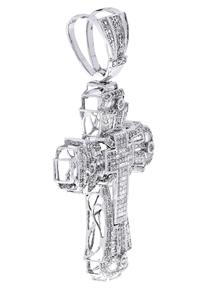 จี้เพชร VVS แบบสั่งทำพิเศษ รูปทรงกากบาท ประดับเพชรแบบคลาสสิก ชุบทอง รับรองโดย GIA ทรงบริลเลียนท์คัต สำหรับทั้งชายและหญิง ราคาดีที่สุด - Product Image 2