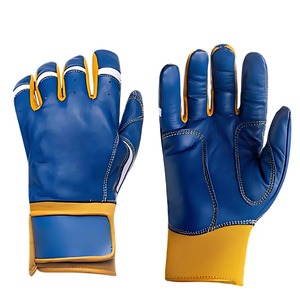 Gants de frappeur de baseball en cuir SINEWY SPORTS, fermeture auto-agrippante, haute qualité, réglables, durables, écologiques, professionnels - Product Image 2