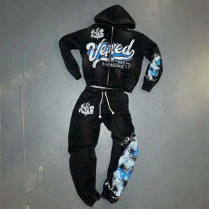 Conjunto de Sudadera con Capucha y Pantalones Deportivos Acampanados Estilo Y2K - Product Image 5