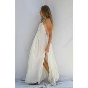 Vestido Maxi de Algodón Blanco Premium para Mujer, Estilo Boho, Sin Mangas, Transpirable, Ecológico, Teñido Natural, Elegante, Venta al Por Mayor - Product Image 6