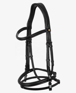 Bridon et rênes en cuir véritable fabriqués à la main ALR EQUESTRIANS pour la randonnée équestre, les courses et les compétitions, design durable, modèle ALR-BR - Product Image 2