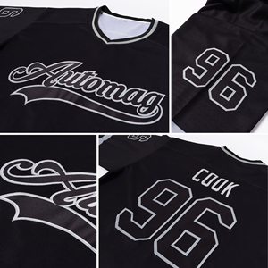 เสื้อฮอกกี้น้ำแข็งแบบใหม่พร้อมโลโก้สั่งทำ แขนยาว คอวี แห้งเร็ว คุณภาพสูง ระบายอากาศได้ดี - Product Image 5