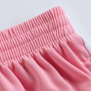 Maillot et short de basket-ball personnalisés rose et blanc dégradé, ensemble uniforme d'équipe sublimé - Product Image 2