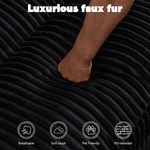 Doppia Chaise-Chaise-Lounge da interni imbottiti sovradimensionati con cuccette divano letto di lusso divano letto in velluto a coste sedia da lettura per - Product Image 5