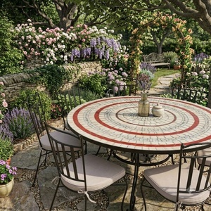 KHP Vietnam Wrought Iron Patio Furniture Set Heavy Duty Metal Garden <b>Table</b> <b>and</b> <b>Chairs</b> Wholesale - Product Image 3