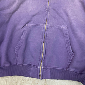 Unique Design Stylish Drop Shoulders Wholesale Heavyweight Custom Distressed Acid Wash Hooded High Quality Zipper <b>Hoodies</b> - Product Image 3
