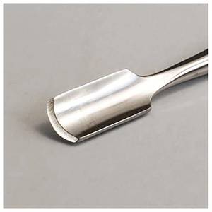 Pousse-cuticules plat en acier inoxydable pour manucure, réutilisable - Product Image 3