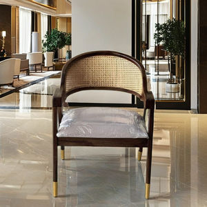 Chaise de salle à manger d'hôtel commerciale en bois massif, pliable et portable pour restaurant et salon - Product Image 4