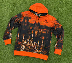 OEM Halloween <b>Orange</b> Hoodie Custom Logo Cotton <b>Fleece</b> Hoodie Streetwear Bulk Supplier - Product Image 6
