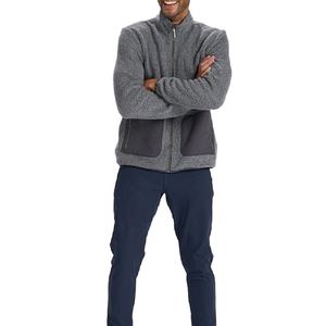 Chaqueta de lana transpirable a prueba de viento de alta calidad de peso pesado para hombres con cuello levantado ropa de invierno al aire libre fábrica al por mayor - Product Image 6