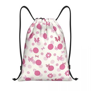 Custom Minnie <b>Drawstring</b> <b>Backpack</b> Unisex Gym Sports Anime Beach Theme Polyester Large Capacity Waterproof - Product Image 3