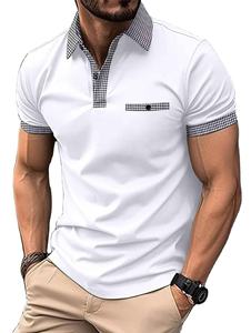 Nueva Camiseta Polo de Manga Corta para Hombre, Verano, Corte Regular, Transpirable, a Rayas, Antiarrugas, Tejido de Punto - Product Image 6