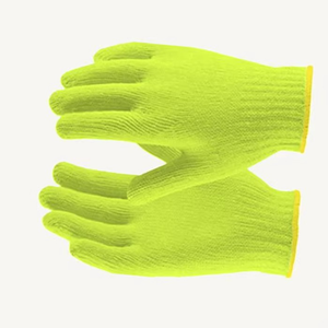 Cotton <b>Gloves</b> Wrist Length Plain Style Bright Green Warmth For Daily Use Spring Autumn Soft <b>Knit</b> Cotton <b>Gloves</b> Breathable - Product Image 2