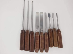 Juego de 9 Piezas de Herramientas Ortopédicas: Cincel para Osteotomía, Elevador Perióstico, Cureta Ósea - Product Image 6