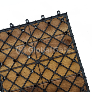 Azulejos de cubierta de madera de acacia de fácil instalación, suelo de patio exterior entrelazado - Product Image 2