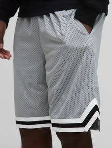 Shorts de basketball pour hommes à poches double face, en toile décontractée avec logo personnalisé, haute qualité, respirant, fournisseur direct d'usine, unique - Product Image 4