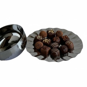 Bols à chocolat en gros, créatifs, de qualité supérieure, en métal argenté, pour la présentation de desserts, la décoration et les fournitures de fête - Product Image 4