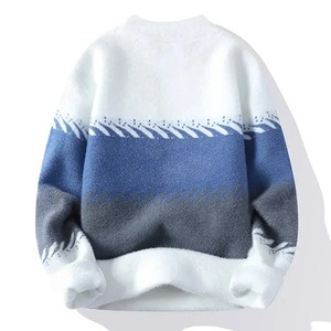 เสื้อสเวตเตอร์ถักไหมพรมแขนยาวแบบกำหนดเองสำหรับฤดูหนาวปี 2026 ผลิตจากผ้าฝ้าย 100% ขายส่ง ป้องกันการยับ รูปแบบคอกลม สำหรับทั้งชายและหญิง ในราคาขายส่ง - Product Image 4