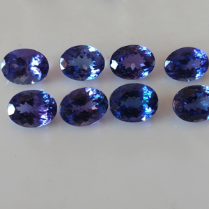 แทนซาไนต์สีน้ำเงินธรรมชาติ 9x7 มม. รูปทรงวงรี คุณภาพดีที่สุด พลอยเม็ดเดี่ยวสำหรับทำเครื่องประดับ - Product Image 3