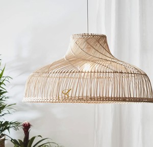 Abat-jour créatif en rotin en forme de poisson, suspension tressée à la main en forme d'animal, luminaire suspendu unique en osier pour restaurant - Product Image 4