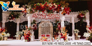 Mandap de Boda con Temática del Palacio Real de Rajwada, Acabado Blanco Tradicional, 6 Pilares de FRP, a Precio Accesible, en Oferta en Australia - Product Image 4