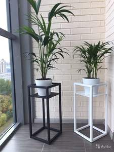 Support à plantes en métal Beauty Panda Teak pour intérieur/extérieur, maison, jardin, balcon, salon, décoration - Product Image 5