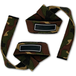 Sangles de levage en coton personnalisées très vendues pour le fitness et l'haltérophilie, sangles de levage professionnelles en polyester, néoprène et coton - Product Image 3