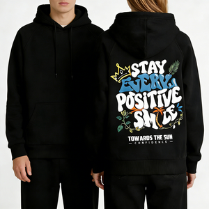 Custom-Made 100% Cotton <b>Men's</b> Hoodie Winter Graffiti Personality Style Hip-Hop Design Hoodie - Product Image 4