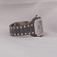 Montre de luxe en acier inoxydable avec cristal saphir 41 mm, date automatique, style vintage hip-hop, mouvement à quartz Seiko, pour hommes et femmes, Inde