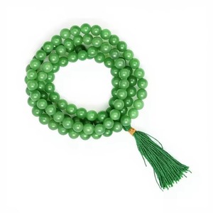 Collar Mala de Jade Verde de Lujo con 108 Cuentas y Borla, Cuentas de Oración Religiosas para Meditación, Yoga, Unisex - Product Image 3