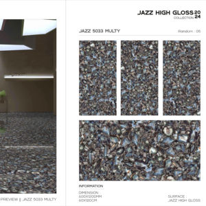 Azulejos de porcelana para el mercado internacional, Jazz, superficie de alto brillo, 60x120cm, 600x1200mm, tamaño 24x48, para paredes interiores de primera calidad - Product Image 1