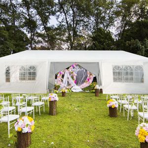 Tenda per Matrimoni ed Eventi all'Aperto 10 x 30 Piedi con 6 Pareti Laterali Rimovibili e 2 Ingressi - Product Image 2