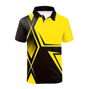 Tela de Forro Polar Transpirable de Alta Calidad para Camisas de Hombre, con Logotipo Frontal Impreso Digitalmente, Manga Corta, Diseño Sólido para Uniformes de Empresa - Product Image 3