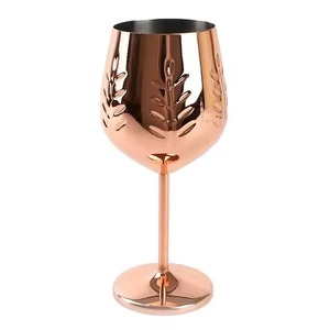 Gobelet à vin en acier inoxydable, réutilisable, élégant, vaisselle de table pour mariage, hôtel - Product Image 5