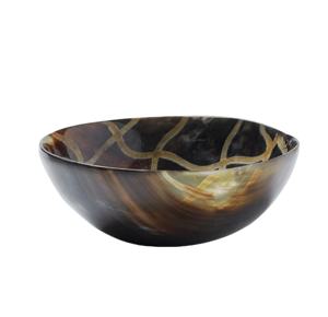 Bol décoratif en corne de buffle ultra brillant fabriqué à la main à partir de bol en corne naturelle véritable lot de 3 - Product Image 1