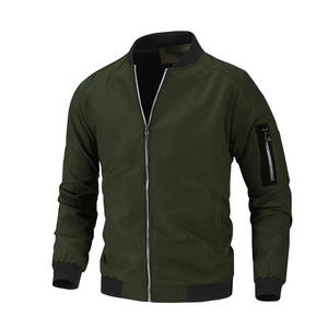 Heavyweight Bomber Jacket Zip Up Winter <b>Coat</b> for Men Casual Streetwear Outerwear USA Retail Brands Wholesale Apparel Factory Sup - Product Image 4