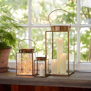 Metal Black <b>Lantern</b> with Glass <b>Small</b> - Product Image 6