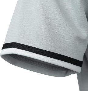 Maillot de baseball classique pour homme, manches courtes, 2 boutons, respirant, en maille, chemise de sport - Product Image 2