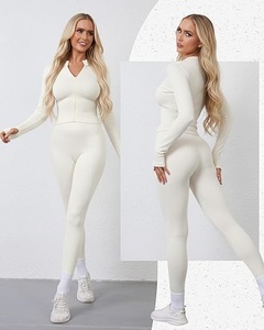 Women gym suit 2 piece sports bra leggings fitness workout outfit - Product Image 4