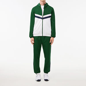 Survêtements tendance pour hommes, style patchwork, coupe slim, taille adulte, respirants, ensembles décontractés 2 pièces pour hommes - Product Image 3