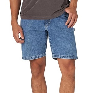 Shorts en jean extensibles pour hommes, bleu, haute qualité, style vintage, confortables et respirants pour l'été - Product Image 1