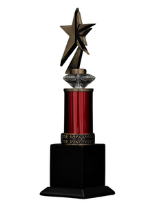 Apex World Exports Customizable Metal Body Wooden Base Diamond Glass Modern Corporate Trophy for Leadership Business Service - Product Image 5