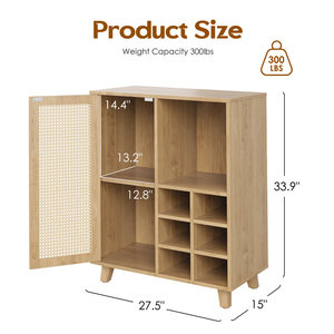 DreamCraft Adjustable Rattan Accent <b>Cabinet</b> for Turning <b>Tools</b> Made in Vietnam - Product Image 4
