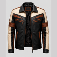 Veste en cuir véritable élégante pour homme, dernier design, haute qualité, style populaire, teinture unie, taille XS, état neuf