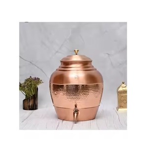 Premium Copper Water <b>Dispenser</b> Multipurpose Storage Container with Tap Suitable for Home Kitchen Office and Event Hosting - Product Image 5